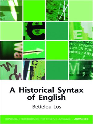 cover image of A Historical Syntax of English